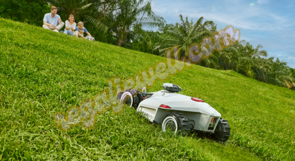 App-controlled lawn mower